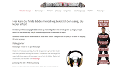 Desktop Screenshot of melodiertilsange.dk