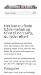 Mobile Screenshot of melodiertilsange.dk